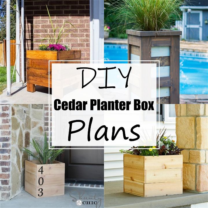 12 DIY Cedar Planter Box Plans For Indoor And Outdoor All Sands