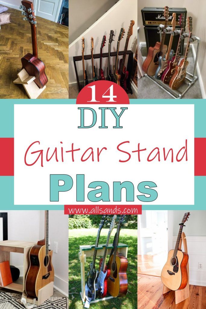 14 DIY Guitar Stand Plans For Organizing Your Guitars All Sands