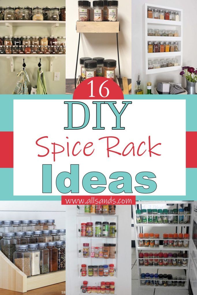 Diy Spice Rack Ideas For Your Kitchen All Sands