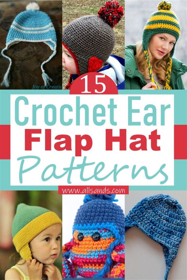 15 Free Crochet Ear Flap Hat Patterns For Beginners All Sands