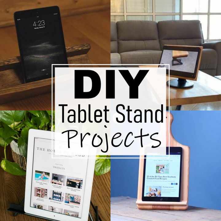 26 DIY Tablet Stand Projects For Kitchen And Study Room
