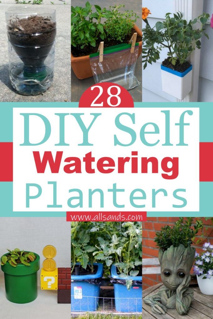 28 DIY Self Watering Planter Ideas For Gardening Lovers - All Sands