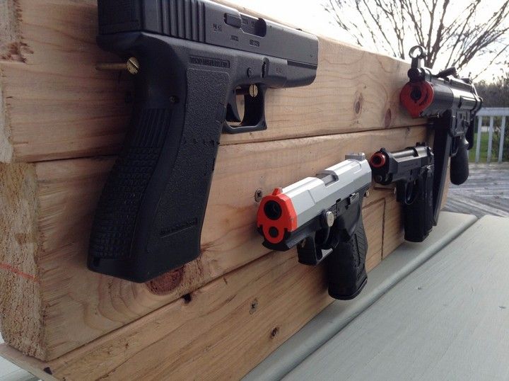 2X4 Airsoft Gun Rack