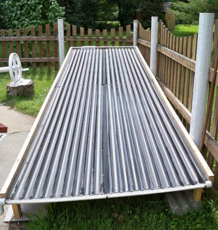 A Unique Open Flow Solar Pool Heating Collector