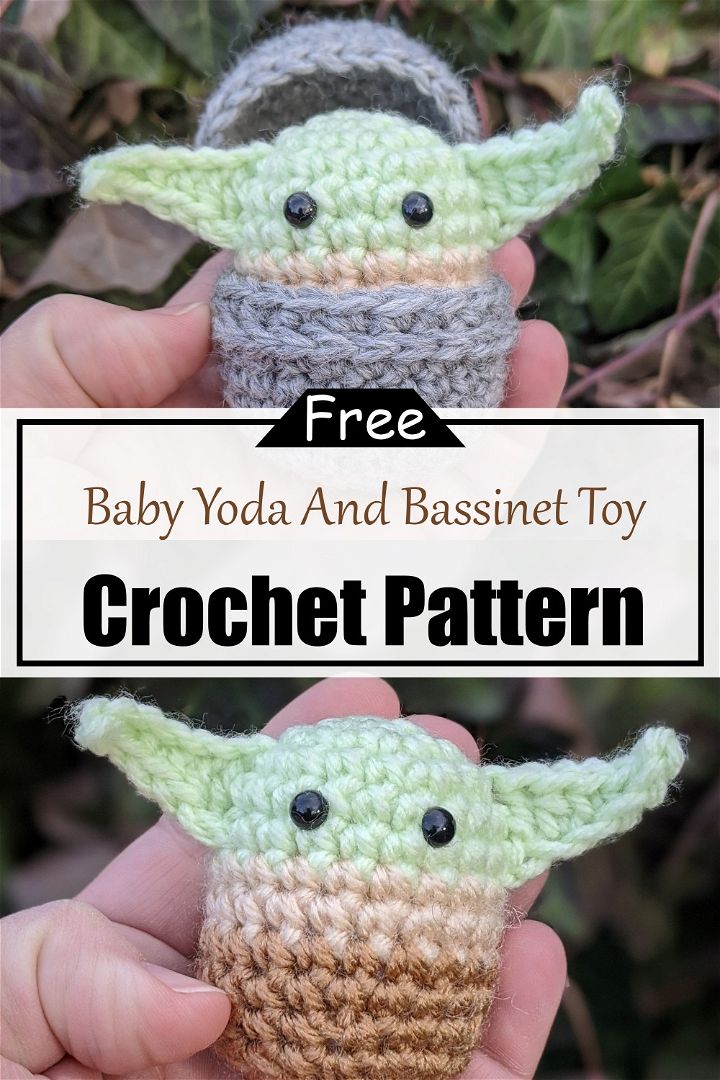 Baby Yoda And Bassinet Toy