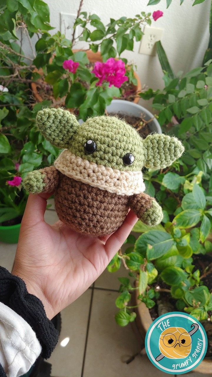 Yoda Bean Amigurumi