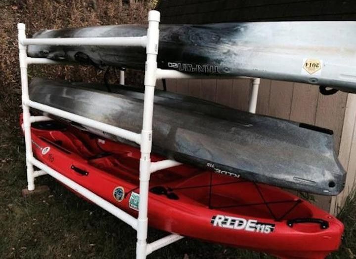 Build A Simple Kayak Rack From Pvc