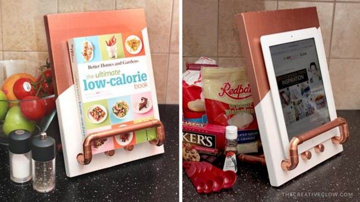 Cookbook And Tablet Stand DIY 