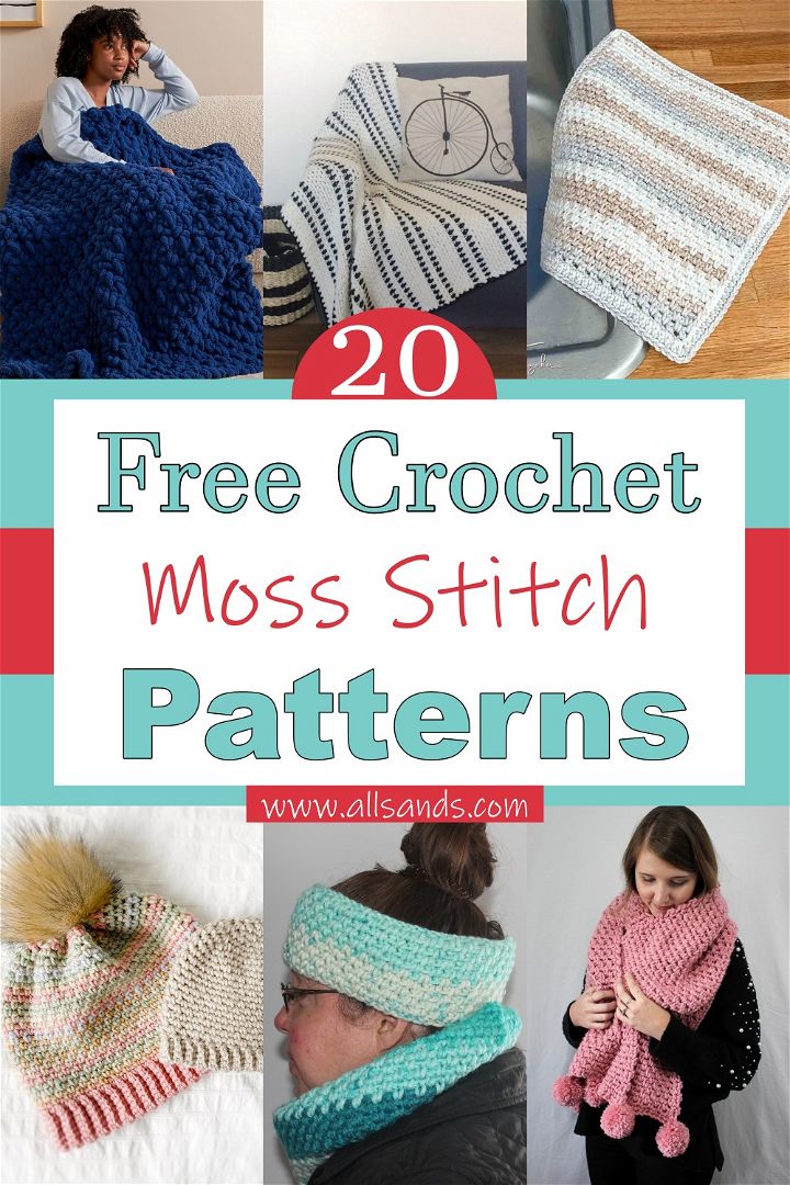 Crochet Moss Stitch Patterns 1