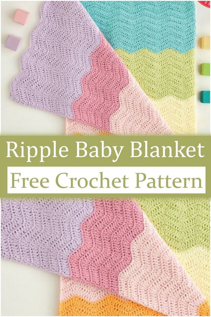 Crochet Ripple Baby Blanket