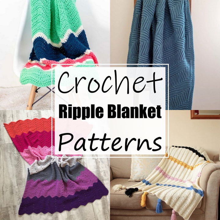 15 Crochet Ripple Blanket Free Patterns For Beginners