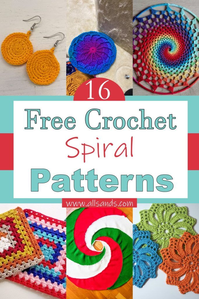 16 Free Crochet Spiral Patterns All Sands