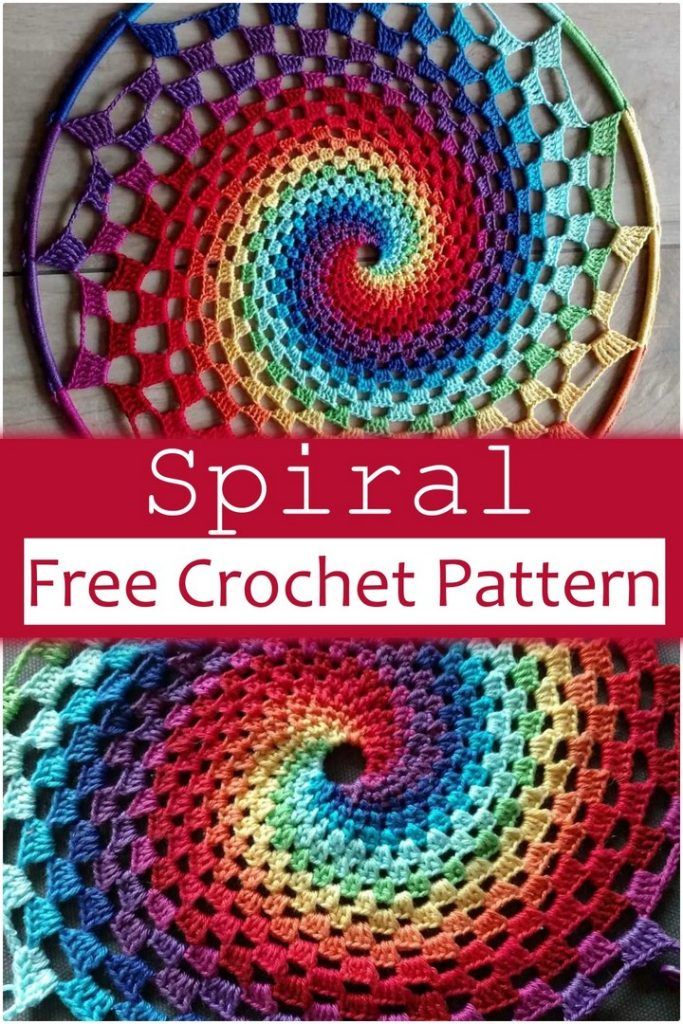 16 Free Crochet Spiral Patterns All Sands