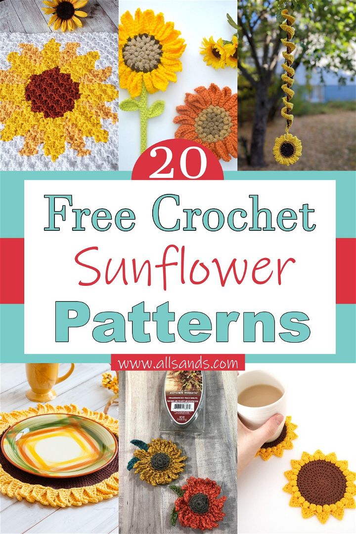 Crochet Sunflower Patterns 1