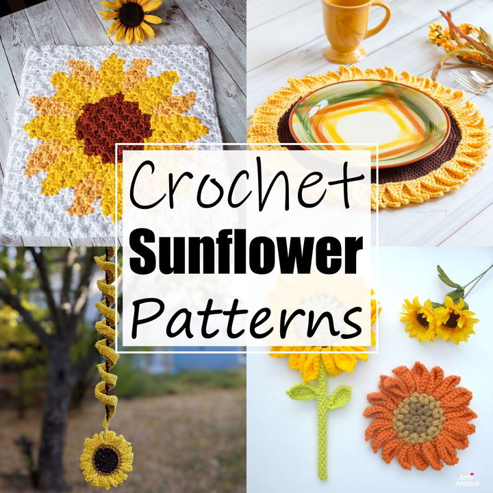 20 Crochet Sunflower Patterns For Beginners
