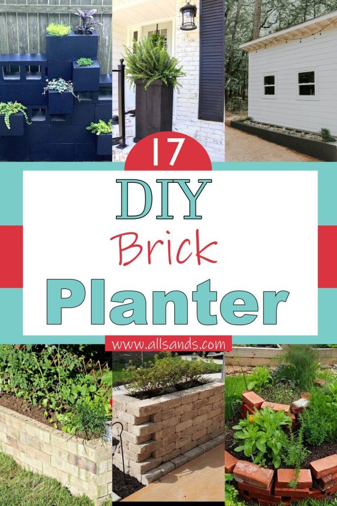 17 Diy Brick Planter Plans With Instructions All Sands 7237