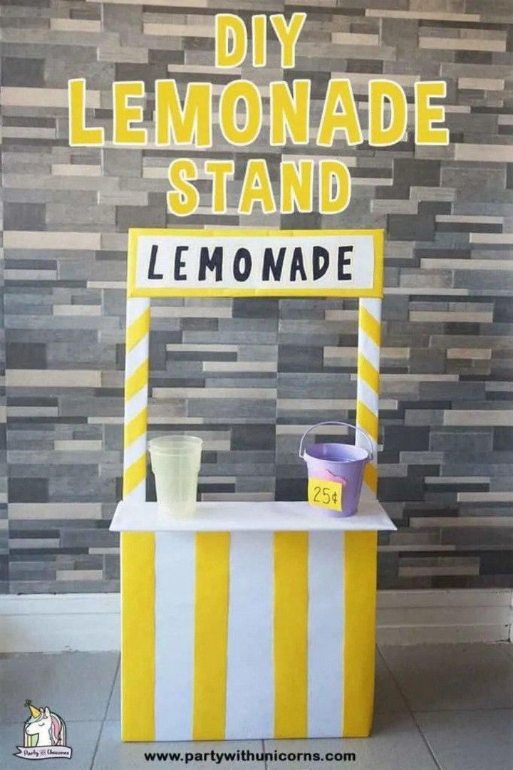 Cardboard Lemonade point For Kids