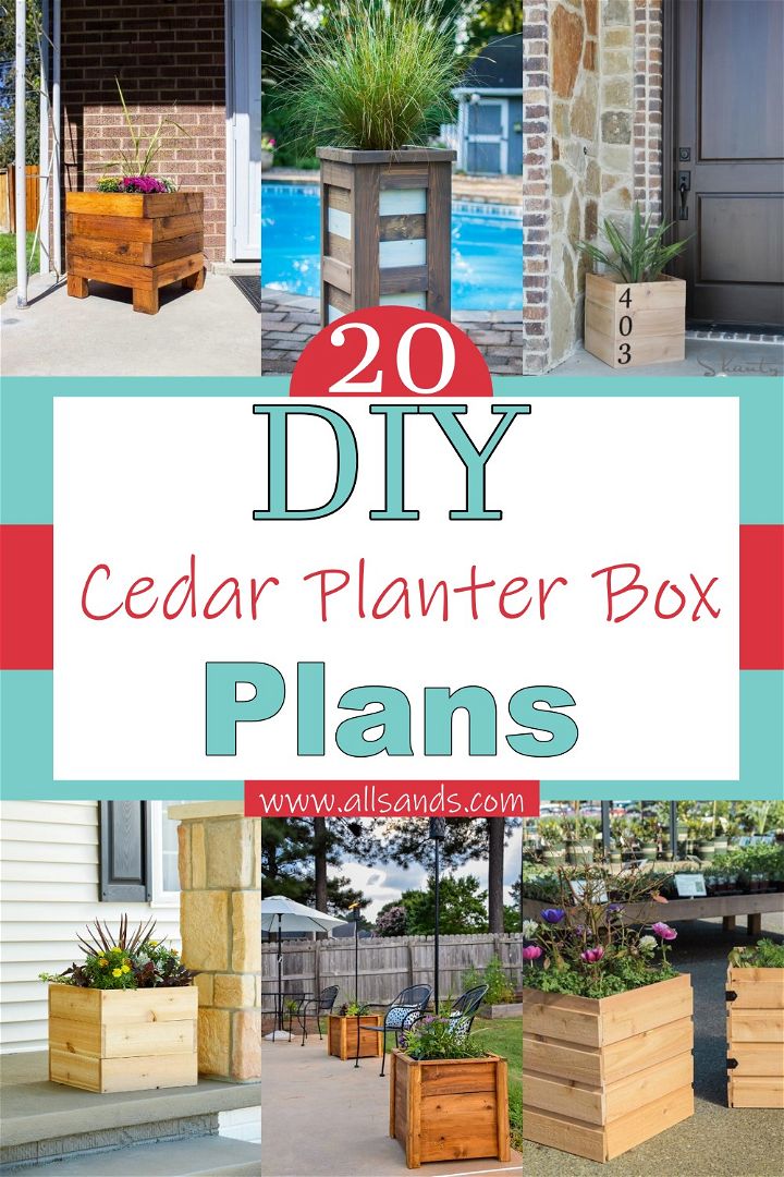 DIY Cedar Planter Box Plans 1