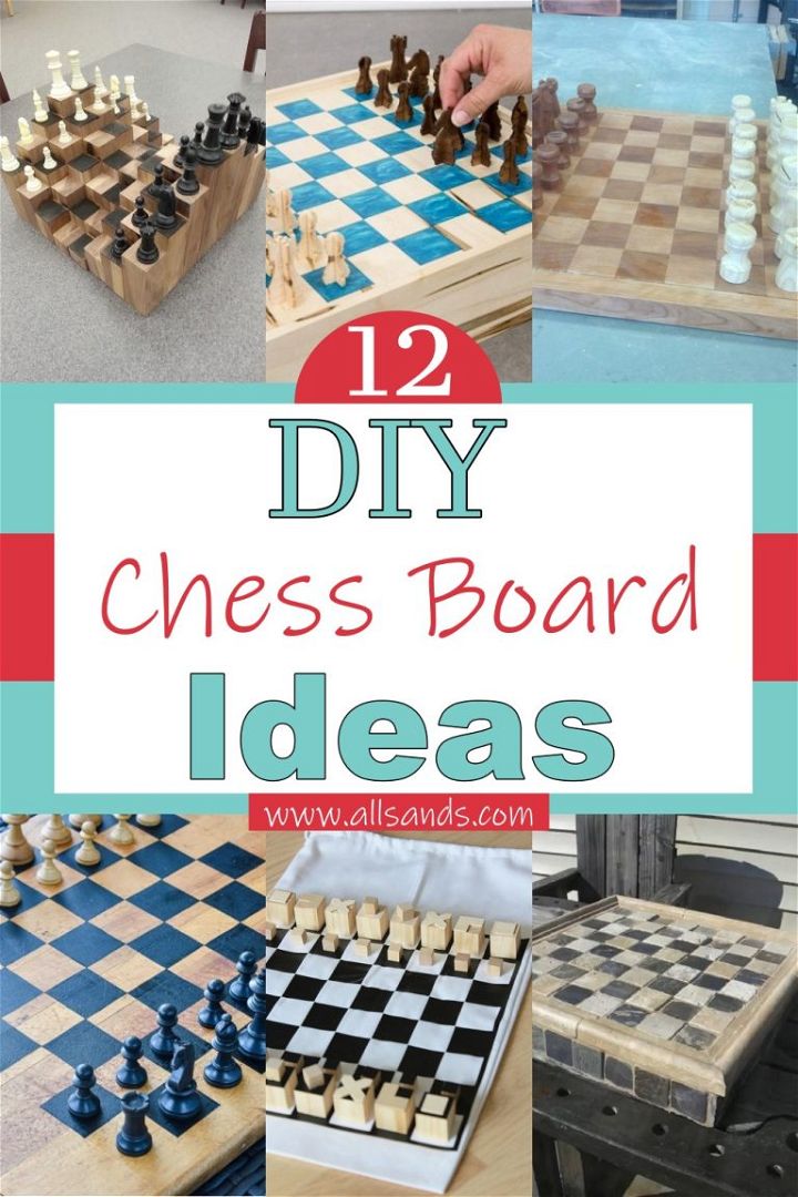 12 Homemade DIY Chess Board Ideas For Cheap - All Sands