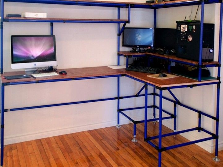 DIY Corner Work Desk