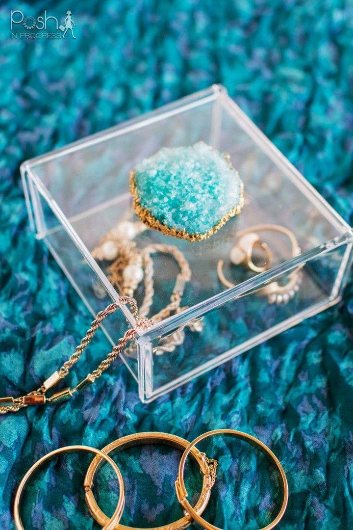 DIY Crystal Geode Jewelry Box