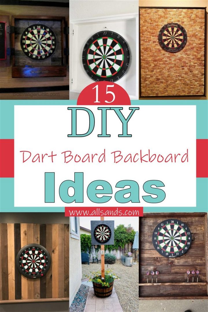 15 DIY Dart Board Backboard Ideas For Home Walls - All Sands