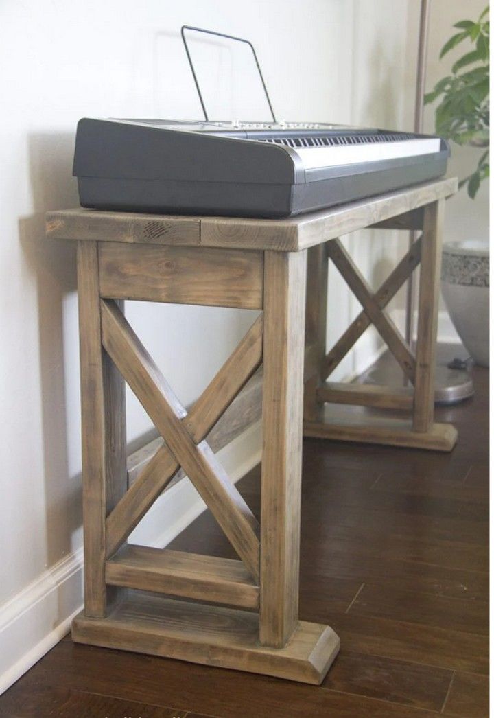 DIY Digital Piano Stand Plus Bench