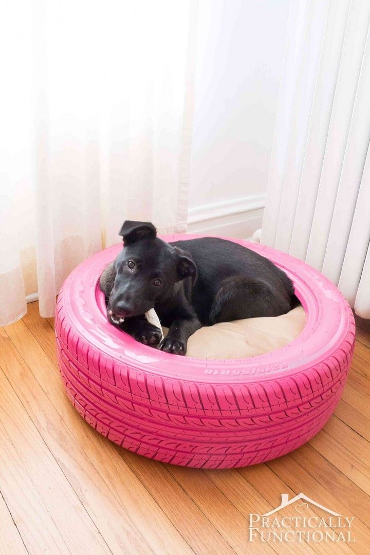 pup's Bed From A Recycled Tire