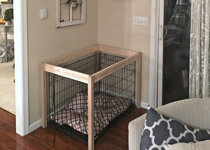 DIY Dog Crate Table