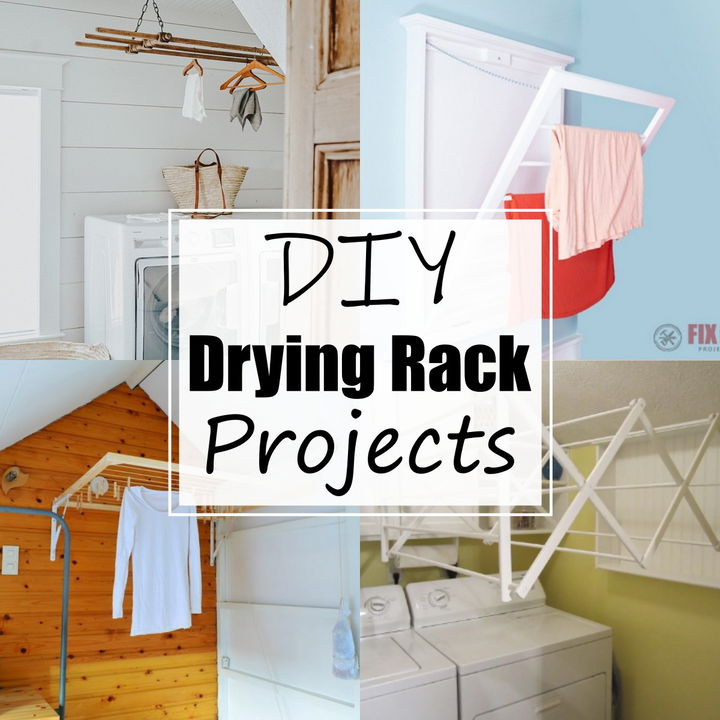 15 DIY Drying Rack Projects For Laundry Room