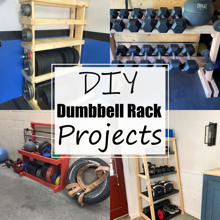 15 DIY Dumbbell Rack Projects For Weight Lifting