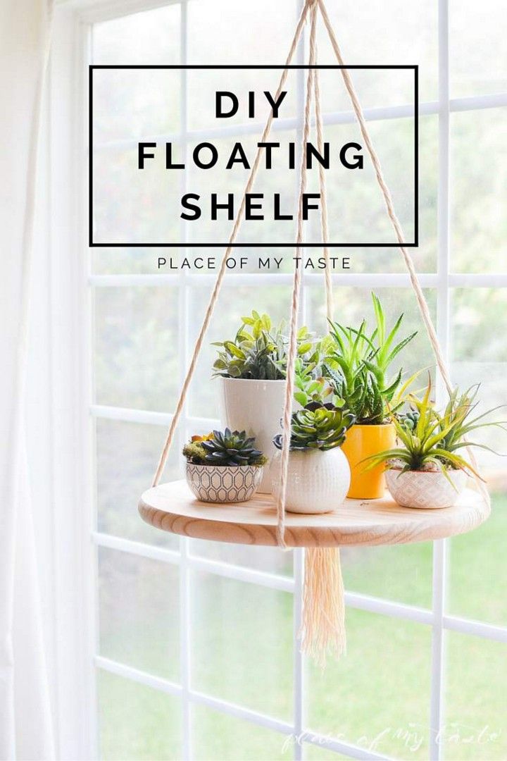 DIY Floating Plant Shelf