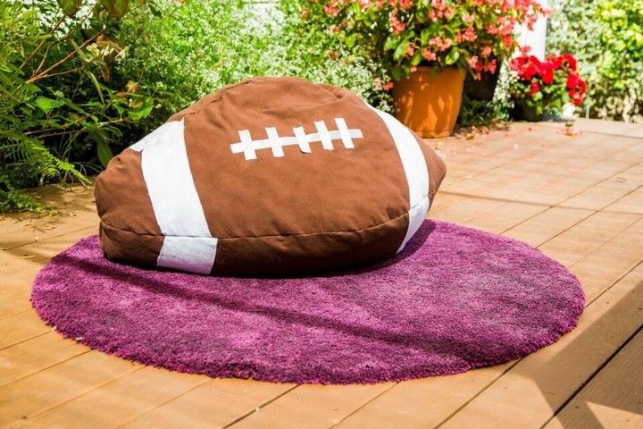 DIY Football Bean Bag Chair