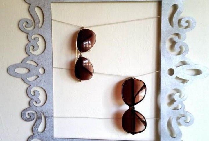 DIY Framed Sunglasses Holder