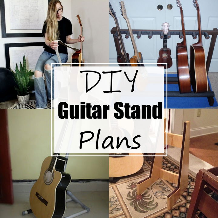 14 DIY Guitar Stand Plans For Organizing Your Guitars