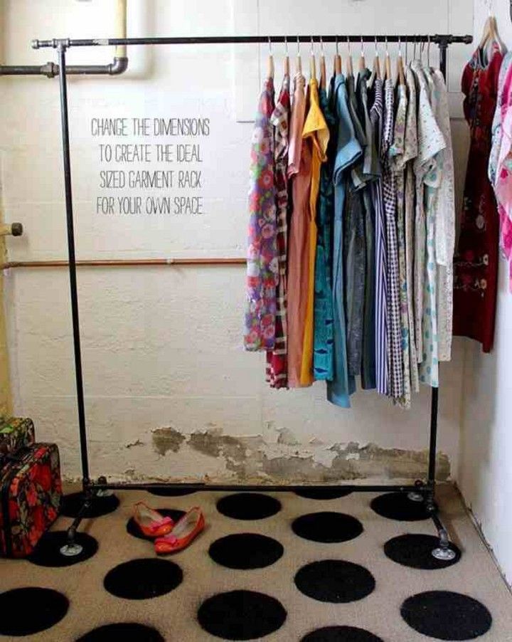 DIY Heavy Duty Clothes Rack