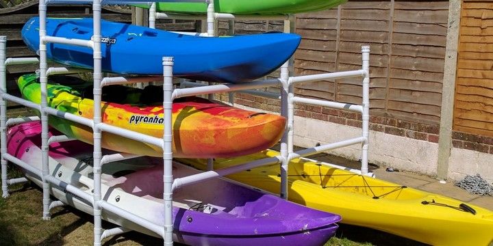 DIY Kayak Storage Abs Pipe Kayak Rack