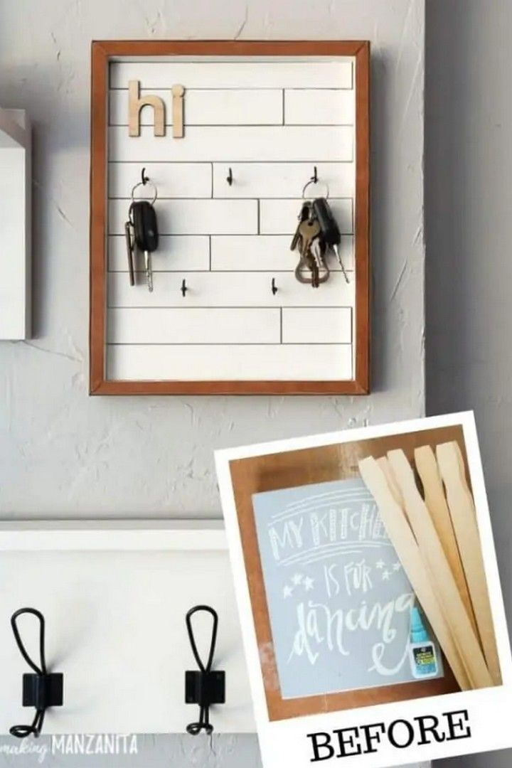 DIY Key Holder with Modern Farmhouse Style