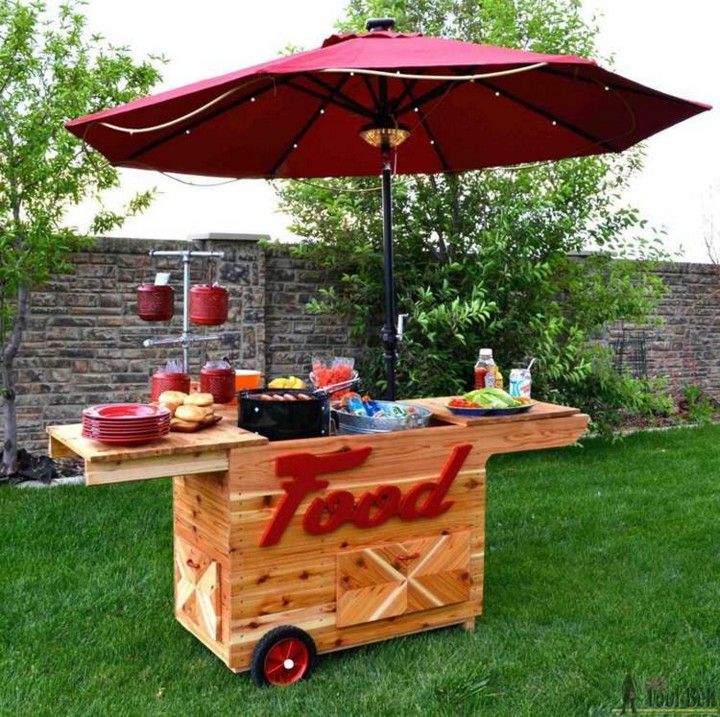 DIY Lemonade Stand With Wheels