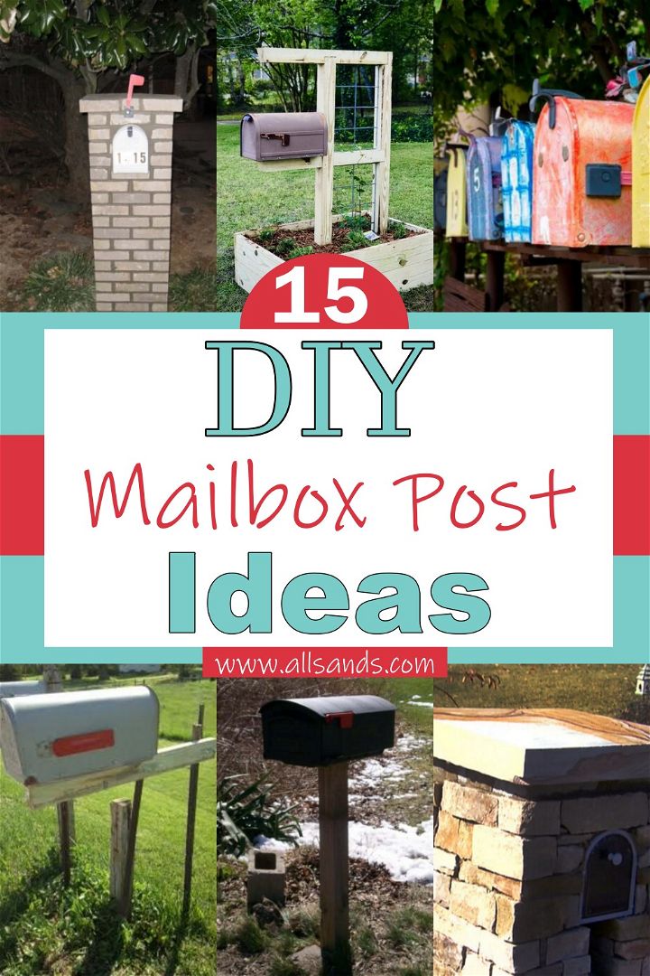 DIY Mailbox Post Ideas 1