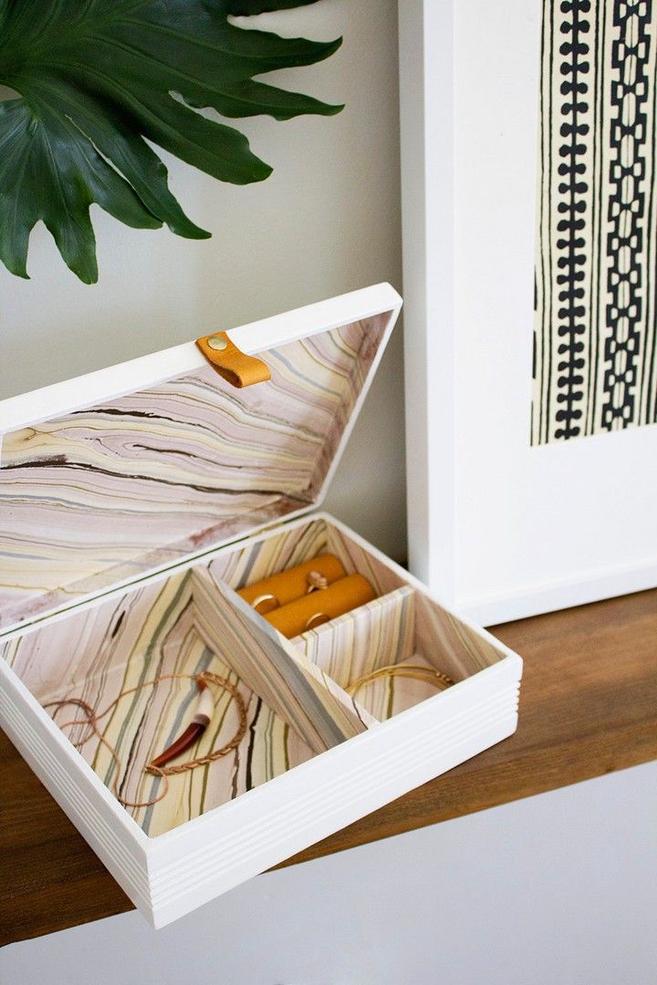 DIY Marbled Jewelry Box