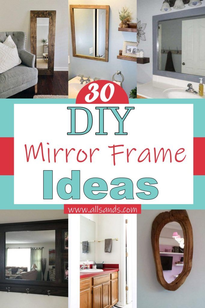 30 DIY Mirror Frame Ideas For Bathroom All Sands