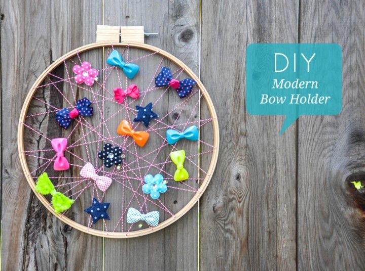 DIY Modern Bow Holder