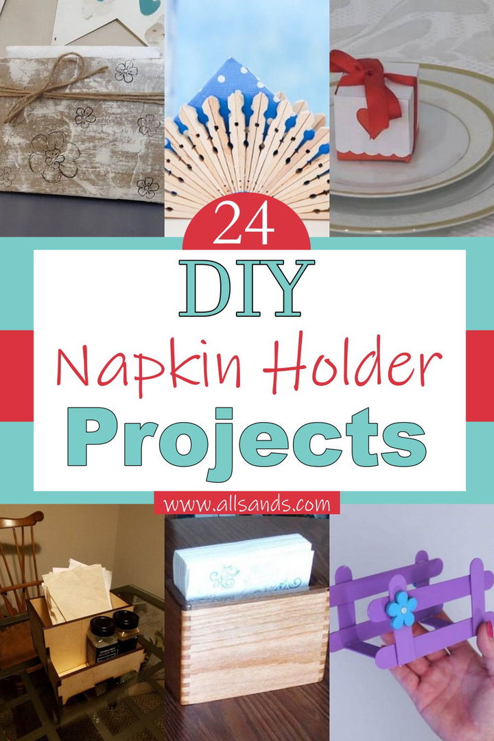 24 Homemade DIY Napkin Holder Projects All Sands