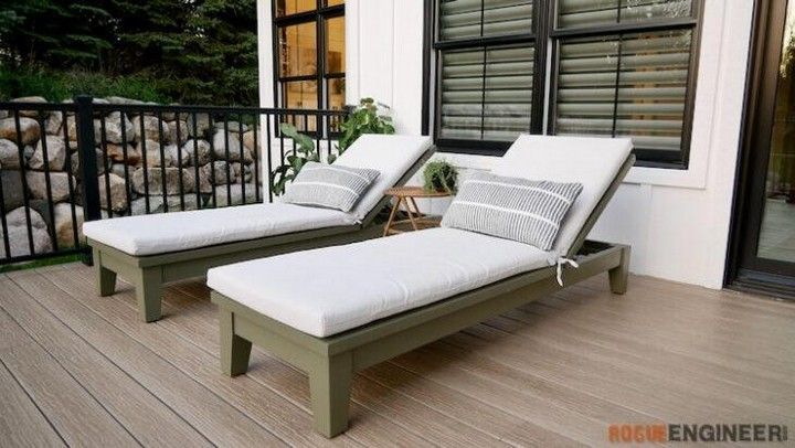 DIY Outdoor Chaise Lounge Chair