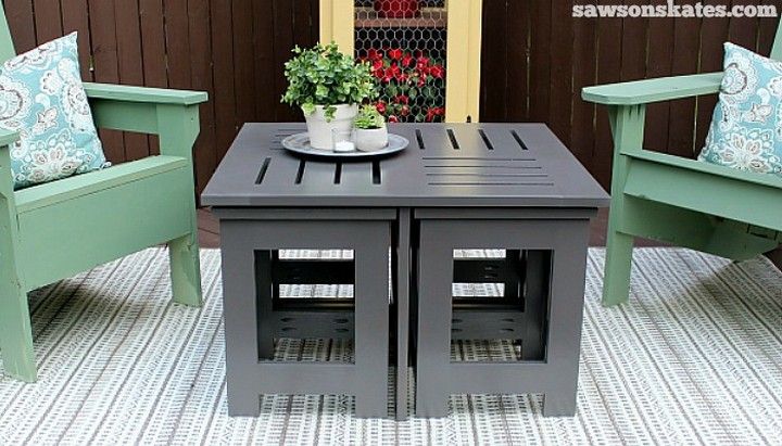 DIY Outdoor Coffee Table