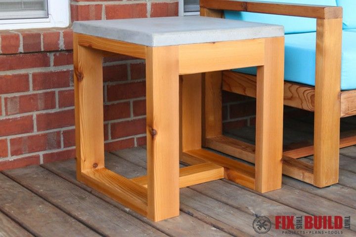 DIY Outdoor Side Table 1