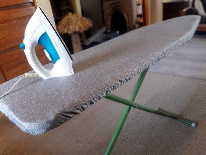 DIY Plastic Free Ironing Board Cover And Natural Wool Pad