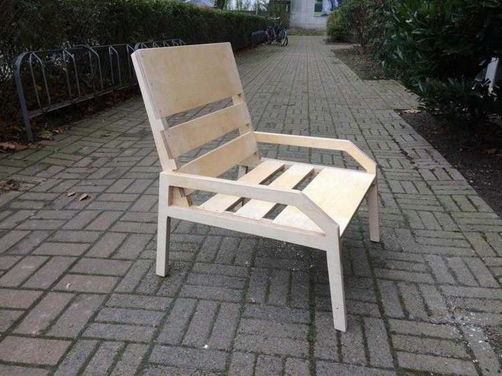 DIY Plywood Lounge Chair