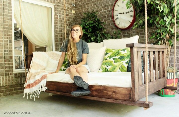 DIY Porch Swing Bed